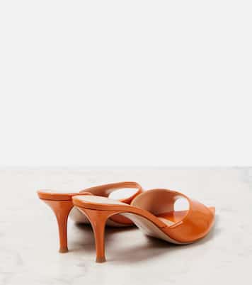 Pantoletten aus Lackleder | Gianvito Rossi