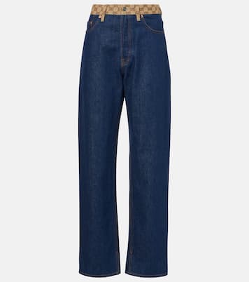 Jean droit à taille mi-haute | Gucci