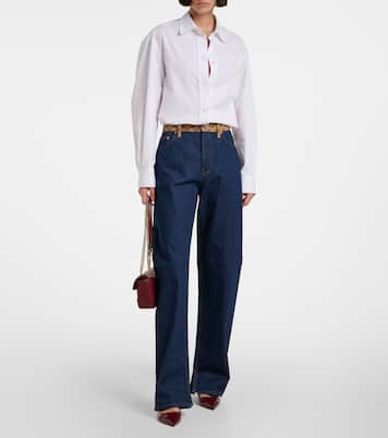 Jean droit à taille mi-haute | Gucci
