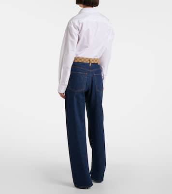 Jean droit à taille mi-haute | Gucci