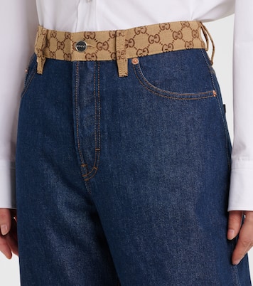 Jean droit à taille mi-haute | Gucci