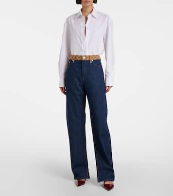 Jean droit à taille mi-haute | Gucci