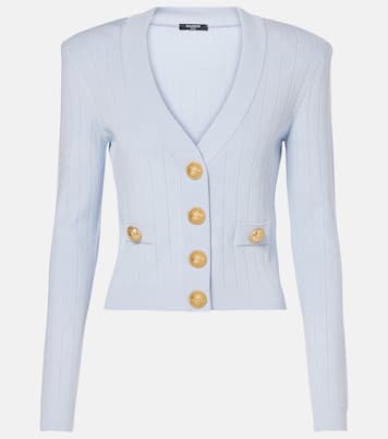 Cardigan in maglia a coste | Balmain