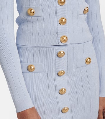 Cardigan in maglia a coste | Balmain