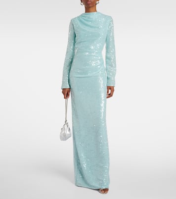 Abito lungo con paillettes | Erdem