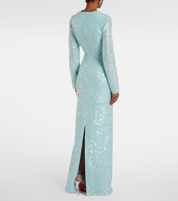 Abito lungo con paillettes | Erdem