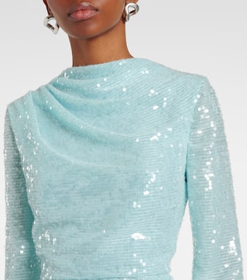Abito lungo con paillettes | Erdem