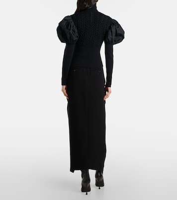 Pullover Fune aus einem Wollgemisch mit Taft | Max Mara