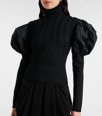 Pullover Fune aus einem Wollgemisch mit Taft | Max Mara