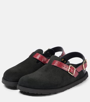 Tokio snake-effect suede clogs | Birkenstock 1774