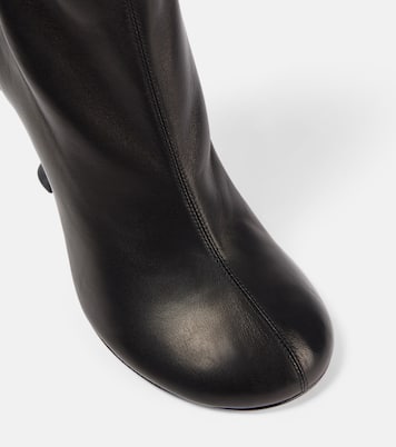 Ankle Boots Iris 95 aus Leder | Amina Muaddi