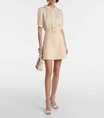 Crepe Couture Toute La V jacquard minidress | Valentino