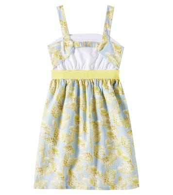 Abito in cotone a righe con stampa | Givenchy Kids