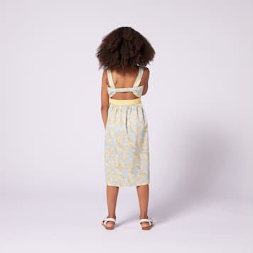 Abito in cotone a righe con stampa | Givenchy Kids