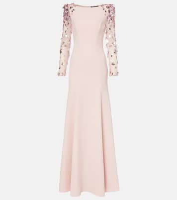 Abito lungo in crêpe  | Jenny Packham
