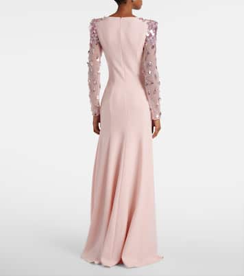 Abito lungo in crêpe  | Jenny Packham