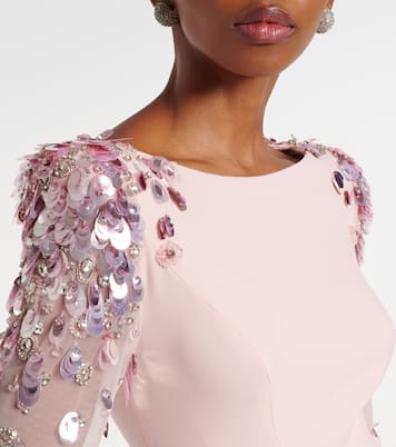 Abito lungo in crêpe  | Jenny Packham