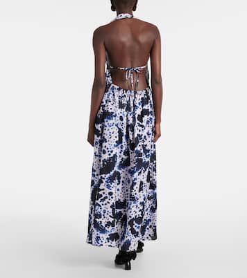 Abito lungo con stampa | Dries Van Noten
