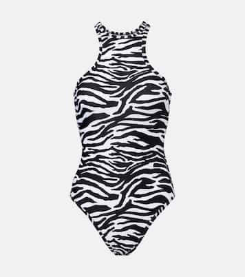 Zebra-print swimsuit | The Attico