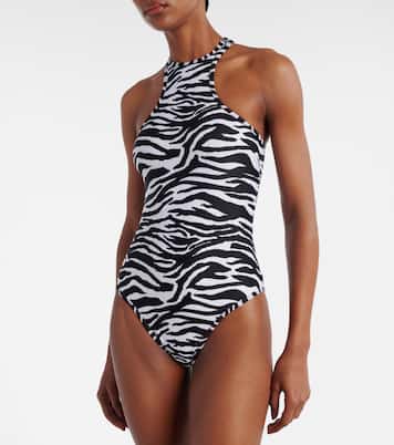 Zebra-print swimsuit | The Attico