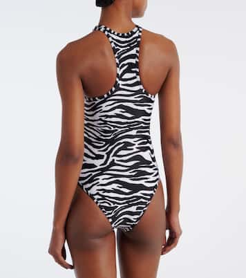 Zebra-print swimsuit | The Attico