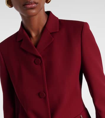 Verzierte Jacke aus Seide und Wolle | Gucci
