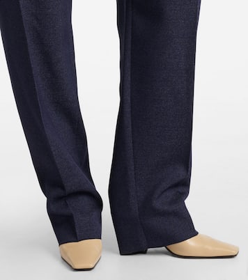 Melange wool straight pants | Bottega Veneta