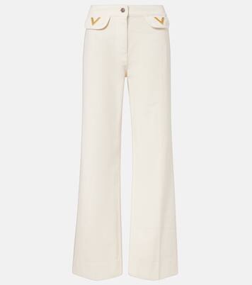 Jeans a gamba larga VGold a vita bassa | Valentino
