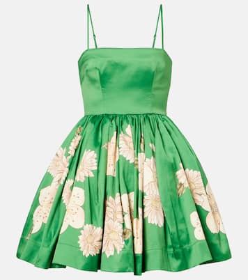 Floral gathered minidress | Alémais