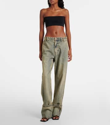 Faded wide-leg jeans | Entire Studios