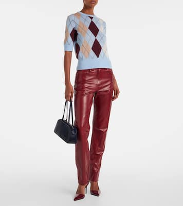Bolso al hombro Simona de pelo de becerro | Khaite
