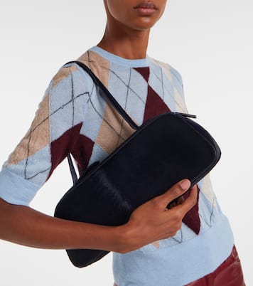 Bolso al hombro Simona de pelo de becerro | Khaite