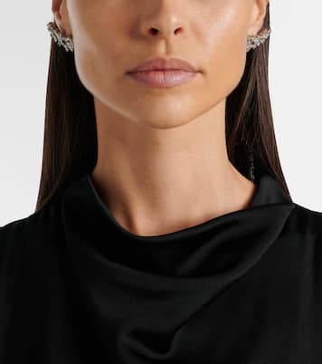 Crystal-embellished ear climbers | Jil Sander