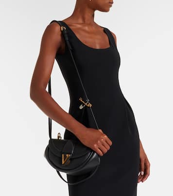 Schultertasche Virtus Small aus Leder | Versace