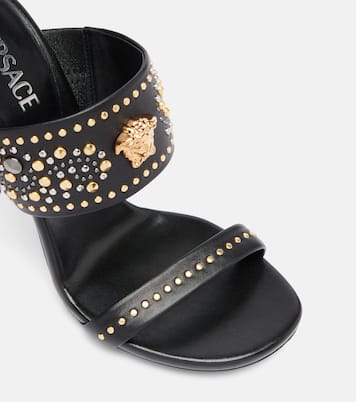 La Medusa 105 studded leather sandals | Versace