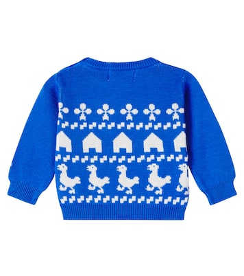 Baby intarsia knitted cotton sweater | Bobo Choses