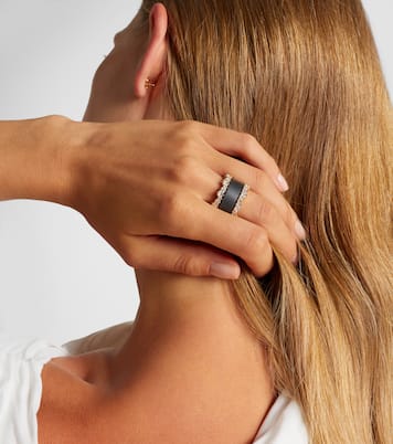 Milli 18kt gold tech ring jackets with diamonds | Suzanne Kalan