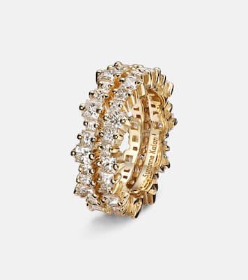 Milli 18kt gold tech ring jackets with diamonds | Suzanne Kalan