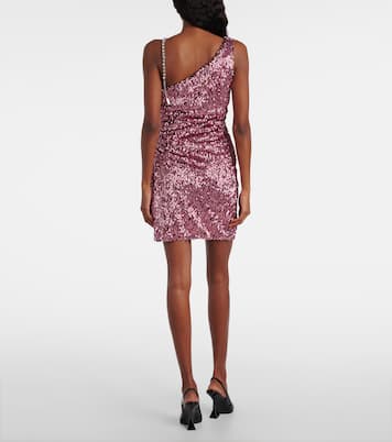 One-shoulder sequined minidress | Area