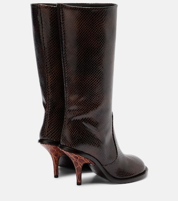 Bottes en cuir embossé | Dries Van Noten