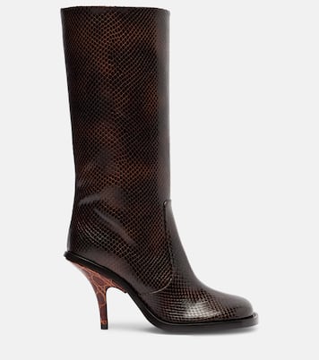 Bottes en cuir embossé | Dries Van Noten