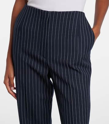re/edit high-rise wool straight pants | Mugler