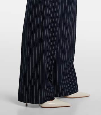 re/edit high-rise wool straight pants | Mugler