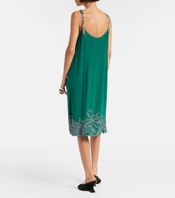 Beaded silk slip dress | Dries Van Noten