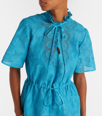 Cotton lace maxi dress | Valentino