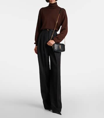 Lou 미니 마틀라세 레더 카메라 백 | Saint Laurent