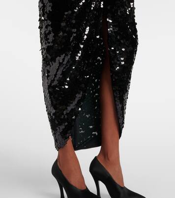Maxikleid mit Pailletten | Rotate