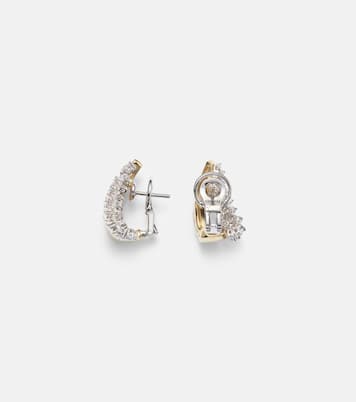 Ohrringe Golden Strada aus 18kt Gelb- und Weißgold mit Diamanten | Yeprem