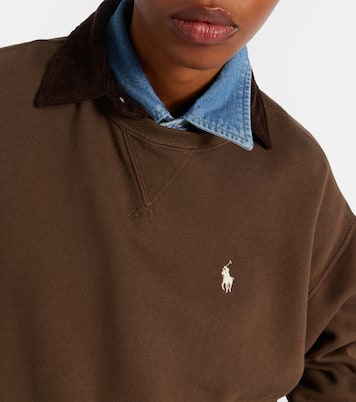 Logo cotton-blend jersey sweatshirt | Polo Ralph Lauren