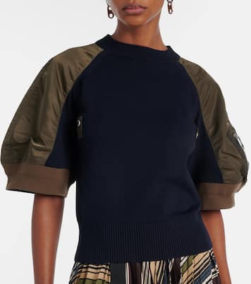 Paneled top | Sacai